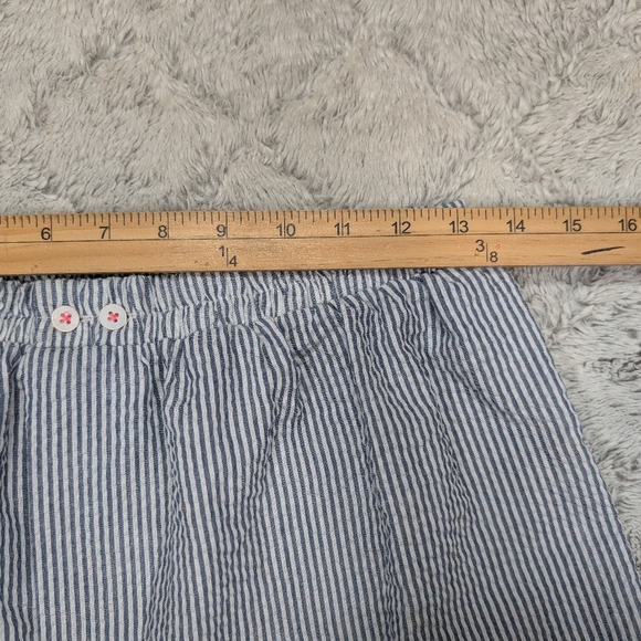 Free People Shorts Womens S Blue Stripe Cloud Nine Boxers Searsucker Lounge - Picture 3 of 8